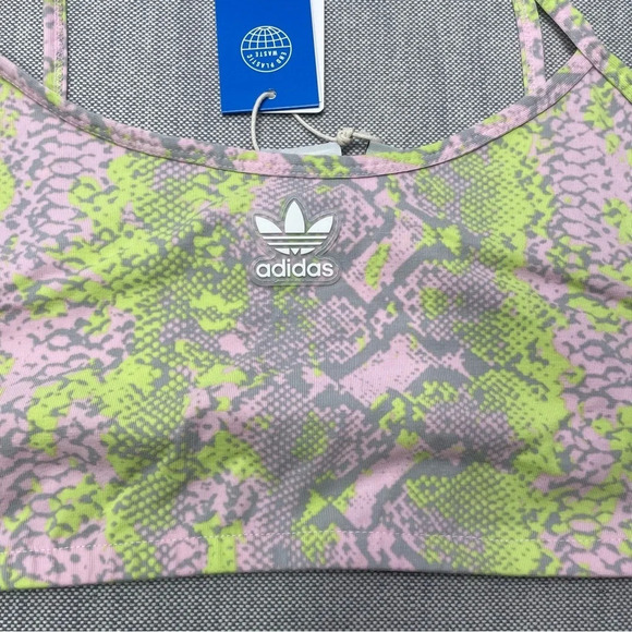 Adidas Snake Skin Classic Stripes Sports Bra - Picture 2 of 6